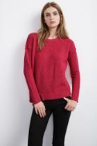 Velvet Clothing Gitty Asymmetric Cashmere Blend Sweater-lotus-cashblend