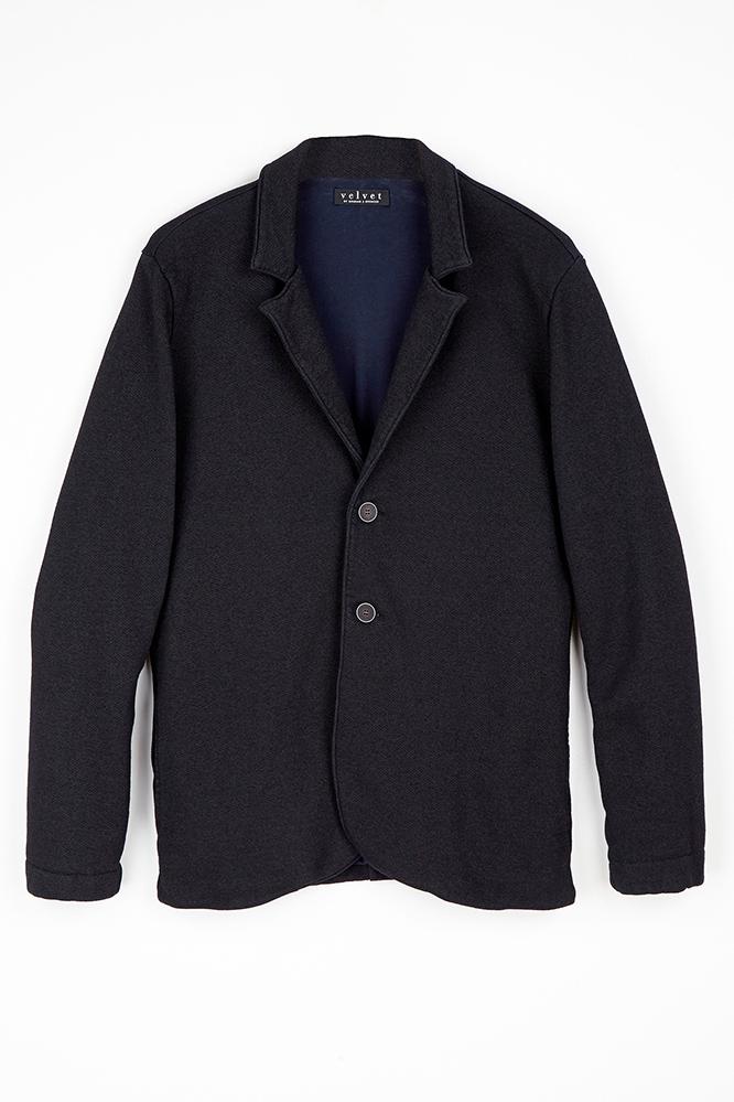 Velvet Men Valentino French Terry Blazer-midnight-frenchterry