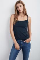 Velvet Clothing Miracle Cotton Slub Tank Top-ink-cottonslub