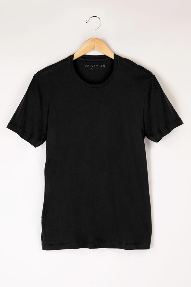 Velvet Men Howard Whisper Classic Crew Neck Tee-black