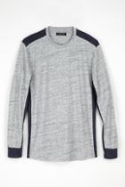 Velvet Men Marcus Marble Jersey Colorblock Tee-navy/charcoal-marbcblck