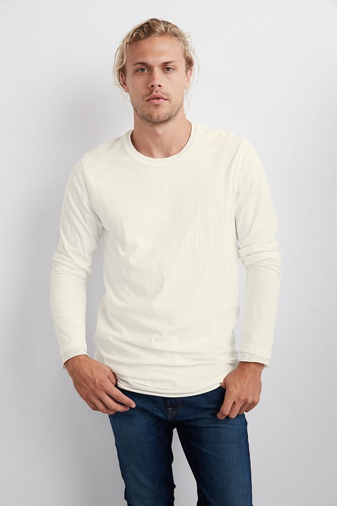 Velvet Men Charleston Double Layered Jersey Top-nougat-whisper