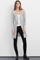 Velvet Clothing Heavenly Luxe Slub Cardigan-hthgrey-luxgauze