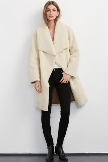 Velvet Clothing Tangy Reversible Sherpa Coat-cream-fauxfur