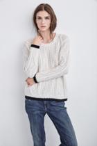 Velvet Clothing Joan Cable Knit Sweater-milk-novswtrs
