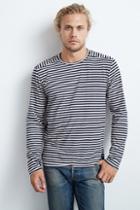 Velvet Men Newton Stripe Long Sleeve Tee-pale-stripes