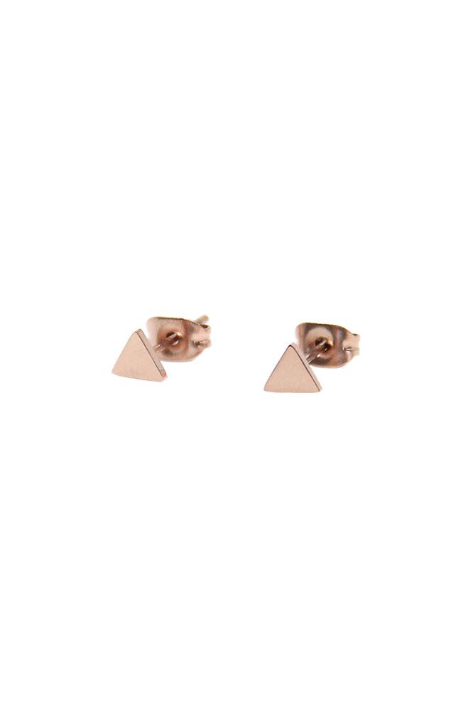 Velvet Clothing Triangle Studs By Seoul Little-sl-rosegold