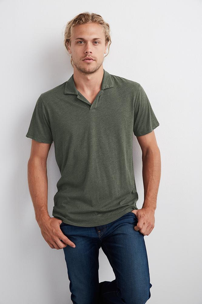 Velvet Men Jacobi Heather Jersey Polo-kiln-hthjers