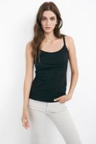Velvet Clothing Miracle Cotton Slub Tank Top-black-cottonslub