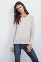Velvet Clothing Dalona Sheer Cashmere Raglan Sweater-pale-sheercash