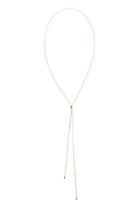 Velvet Clothing Knot Ball Chain Necklace By Mara Carrizo Scalise-gold-mcs