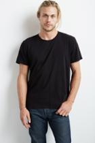 Velvet Men Shiloh Cotton Slub Tee Shirt-black-slub