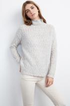 Velvet Clothing Monalisa Textured Stitch Turtleneck Sweater-winter-textureslub
