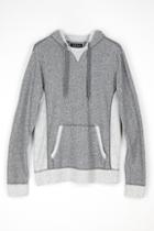 Velvet Men Scooter Contrast Fleece Hoodie-charcoal-triblendfleece