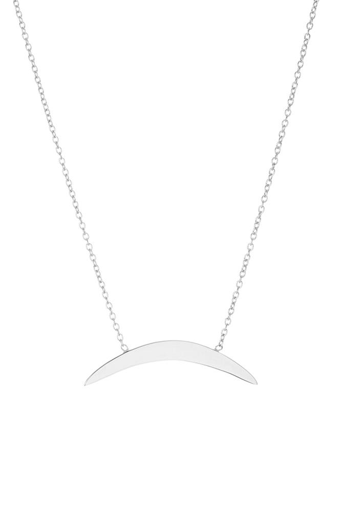 Velvet Clothing Arc Geo Necklace With Diamond By Ariel Gordon-silver-agordon