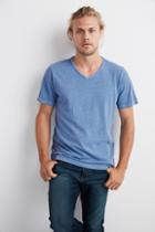 Velvet Men Stan Cotton Linen Jersey Tee-chambray-cotlinjer