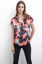 Velvet Clothing Dorie Cap Sleeve Popover-brushfire-printedchallis