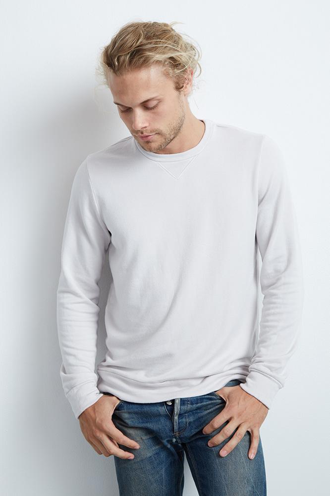 Velvet Men General Luxe Fleece Sweatshirt-pale-luxeflc