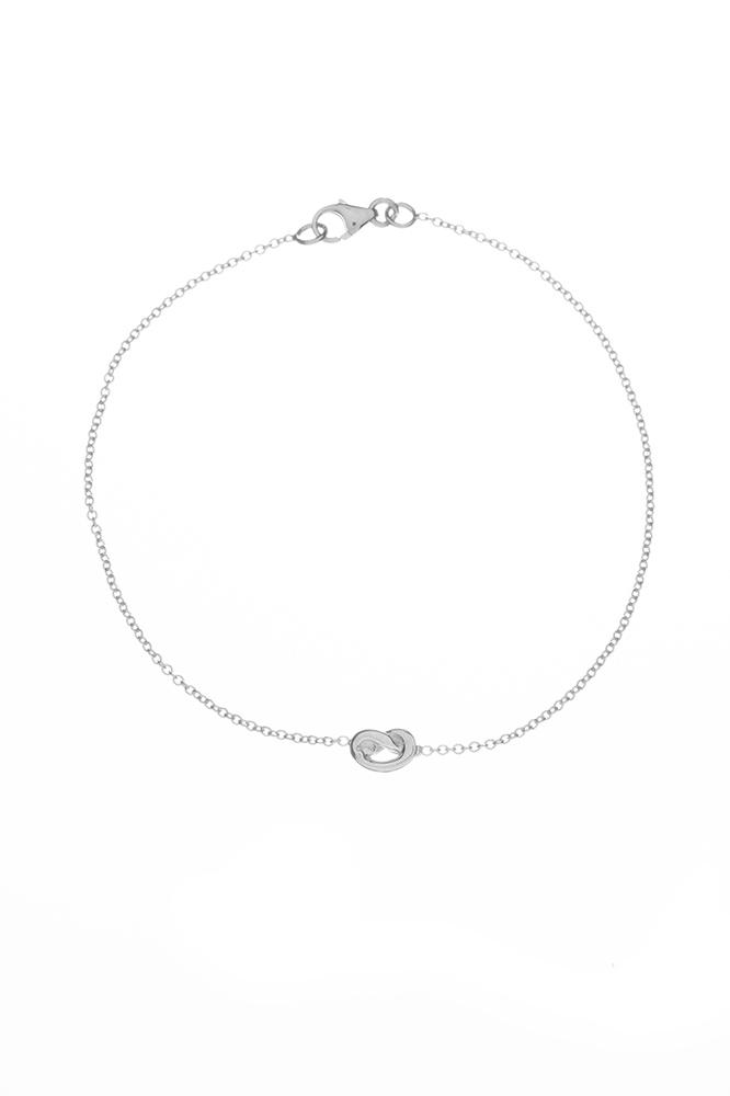 Velvet Clothing Love Knot Bracelet By Ariel Gordon-silver-agordon