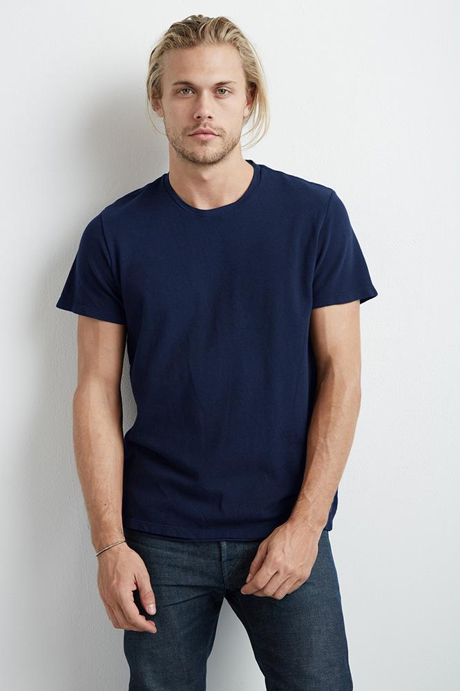 Velvet Men Rael Cotton Mesh Tee-neptune-mesh