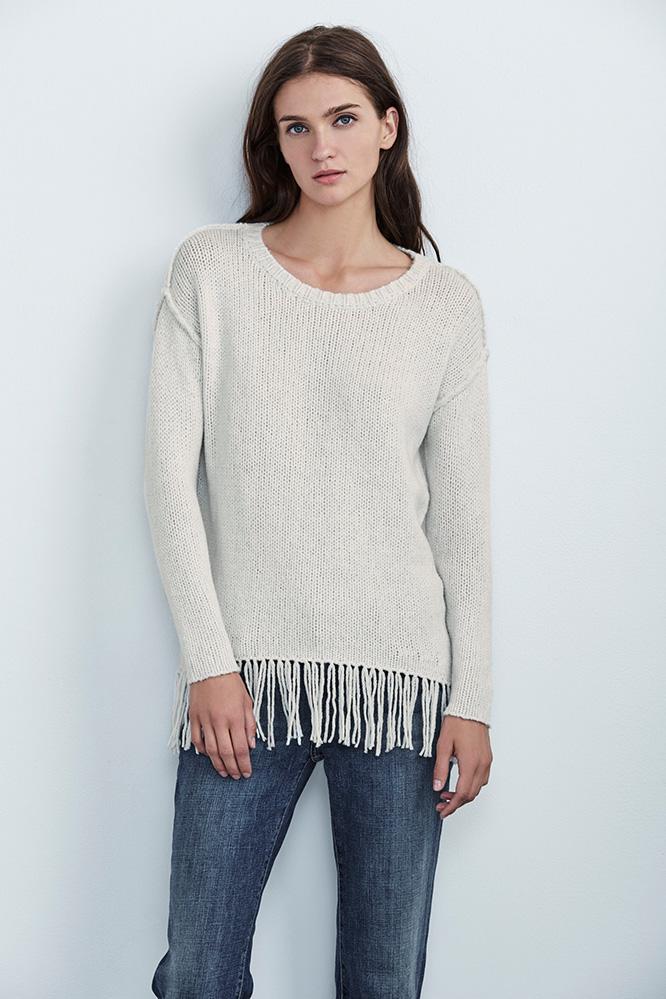 Velvet Clothing Asia Chunky Fringe Sweater-winter-chunkfrng