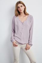 Velvet Clothing Alda Challis Button Blouse-fantasia-rayonchallis