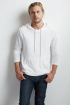 Velvet Men Matthias Cotton Mesh Hoodie-white-mesh