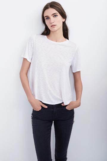 Velvet Clothing Know Lux Slub Boxy Tee-white-luxeslub