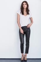 Velvet Clothing Monie Faux Leather Moto Legging-black-fxlthleg