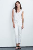 Velvet Clothing Twiggy High Rise Crop Jean In Salt-salt-denim