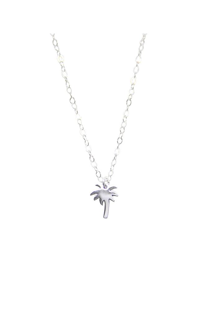 Velvet Clothing Palm Tree Necklace By Seoul Little-sl-silver