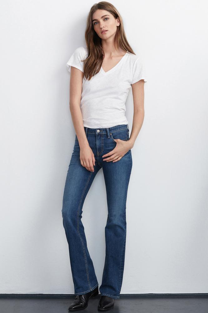 Velvet Clothing Gigee Slim Flare Jean In Classic-classic-denim