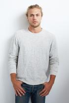 Velvet Men Shepherd Double Fold Sweatshirt-ecru-dblfold