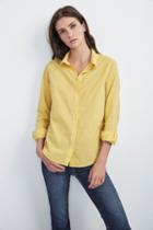 Velvet Clothing Minnie Button-down Cotton Shirt-sunflower-cotshirt