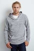 Velvet Men Elvis Marble Fleece Hoodie-foil-marbleflc