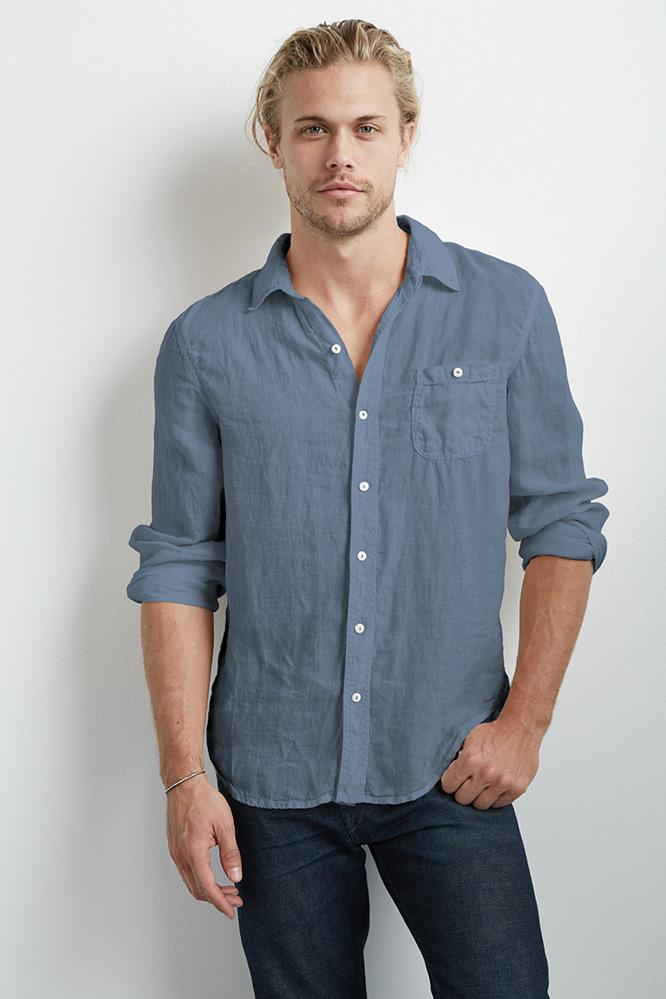 Velvet Men Shayne Woven Button-up Shirt-arctic-wovenshirts