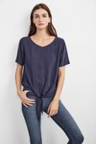 Velvet Clothing Twila Challis Tie Top-canal-rychallis
