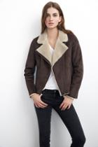 Velvet Clothing Den Sherpa Jacket-dark Brown-sherpamoto