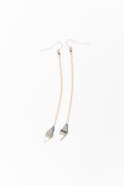 Velvet Clothing Dusk Leaf Long Earring By Ild-ild-hem