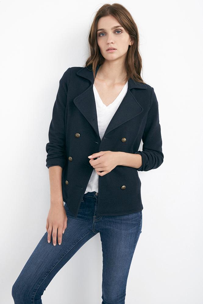 Velvet Clothing Afin Fleece Pea Jacket-genesis-peacoat
