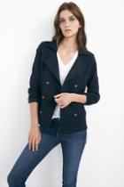 Velvet Clothing Afin Fleece Pea Jacket-genesis-peacoat