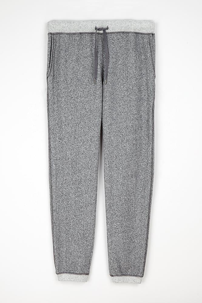 Velvet Men Thorne Contrast Fleece Jogger-charcoal-triblendfleece