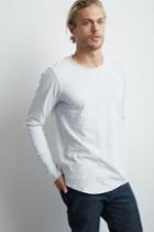 Velvet Men Dennis Cotton Slub Long-sleeve Tee-dove-slub