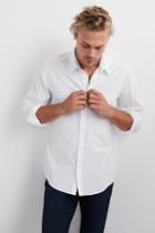 Velvet Men Fletch Woven Button-up Shirt-white-wovenshirts