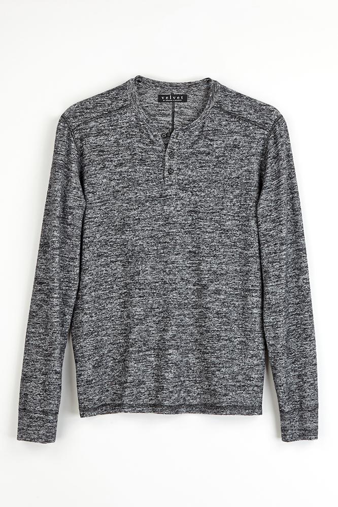 Velvet Men Faust Marled Cozy Jersey Henley-marled-cozyjersey