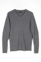 Velvet Men Anderson Cashmere V-neck Sweater-charcoal-cashmere