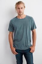Velvet Men Moran Cotton Linen Jersey Raglan Tee-cactus-cotlinjer