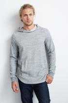 Velvet Men Bobbie Constrast Stitch Thermal Hoodie -heathergrey-mltrryther