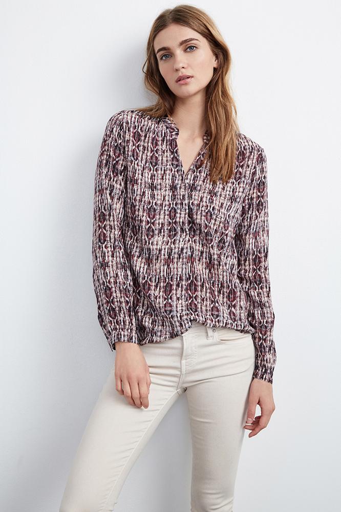 Velvet Clothing Adal Coco Print Popover-coco-printedchallis