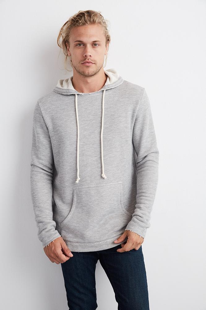 Velvet Men Macon French Terry Hoodie-heathergrey-frenchterry